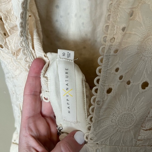 Happy X Nature Eyelet Ruffle Romper - Picture 4 of 8